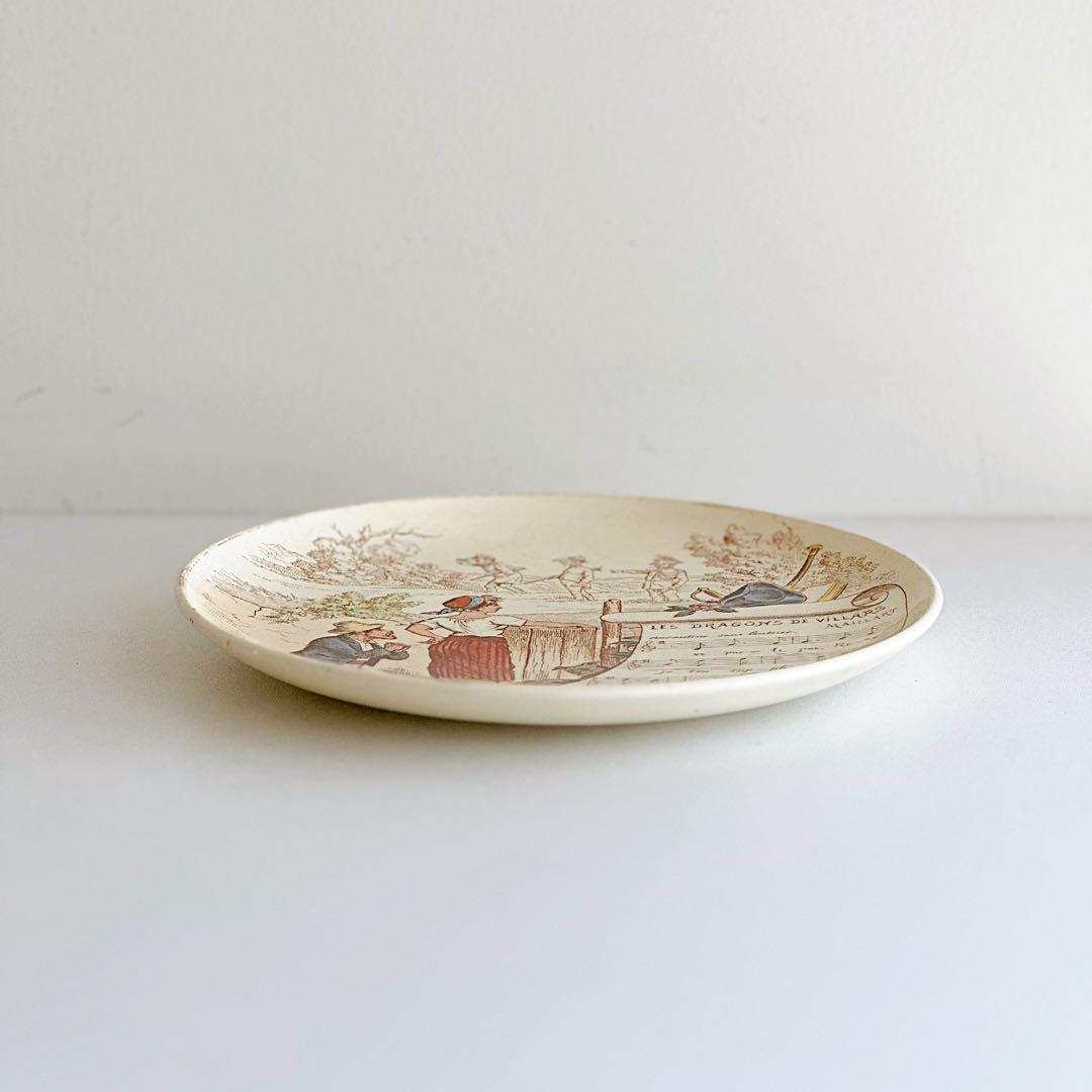 フランス アンティーク プレート クレイユ・モントロー #6 - メルカリ