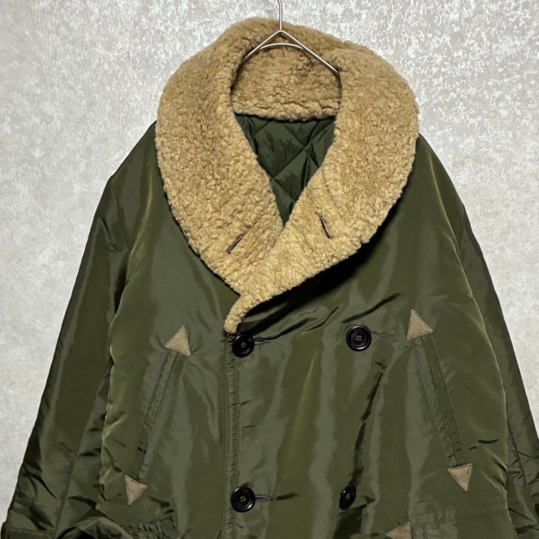 【美品】45R　フォーティーファイブアール 45rpm ナイロン×ボアのコート