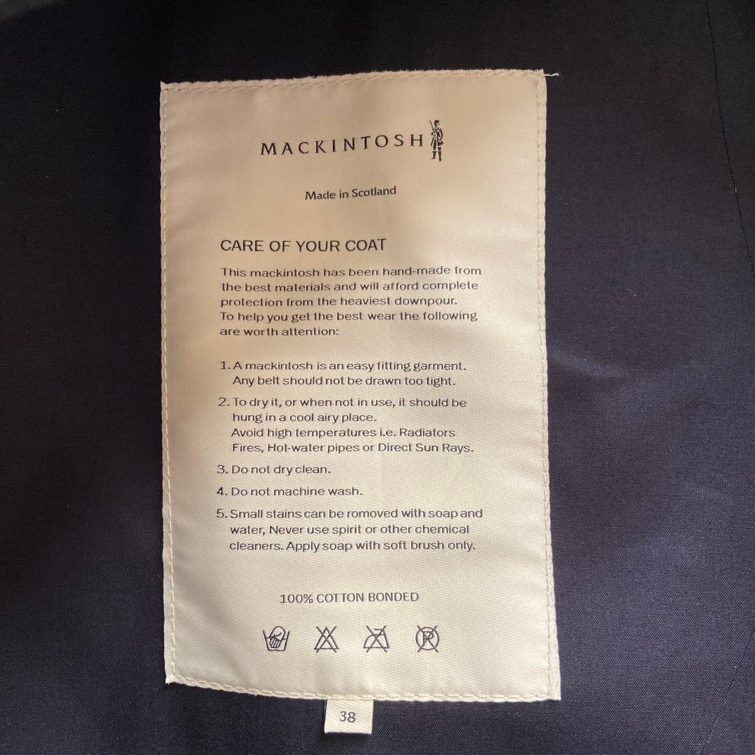 MACKINTOSH ネイビー ステンカラーコート