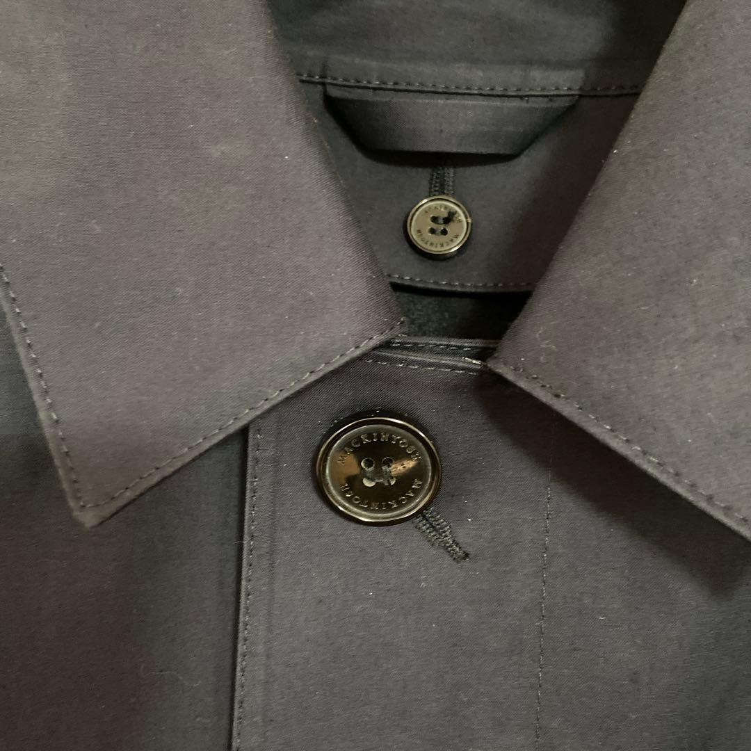 MACKINTOSH ネイビー ステンカラーコート