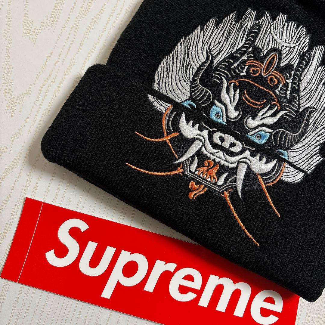 Supreme シュプリーム demon ニット帽　ビーニー ブラック　黒