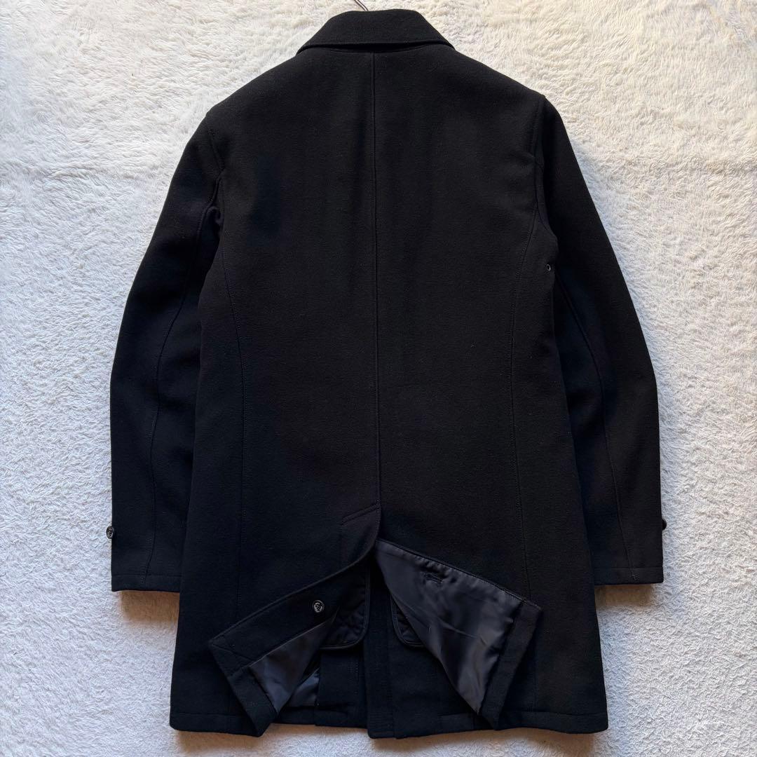 【極美品】ポロラルフローレン ウールステンカラーコート 中綿ライナー 黒 現行品