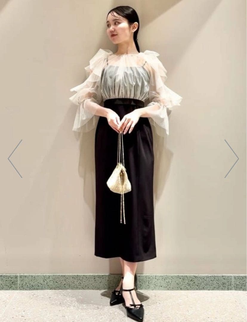 snidel リボンスリーブボレロワンピース0 オケージョンドレス - メルカリ