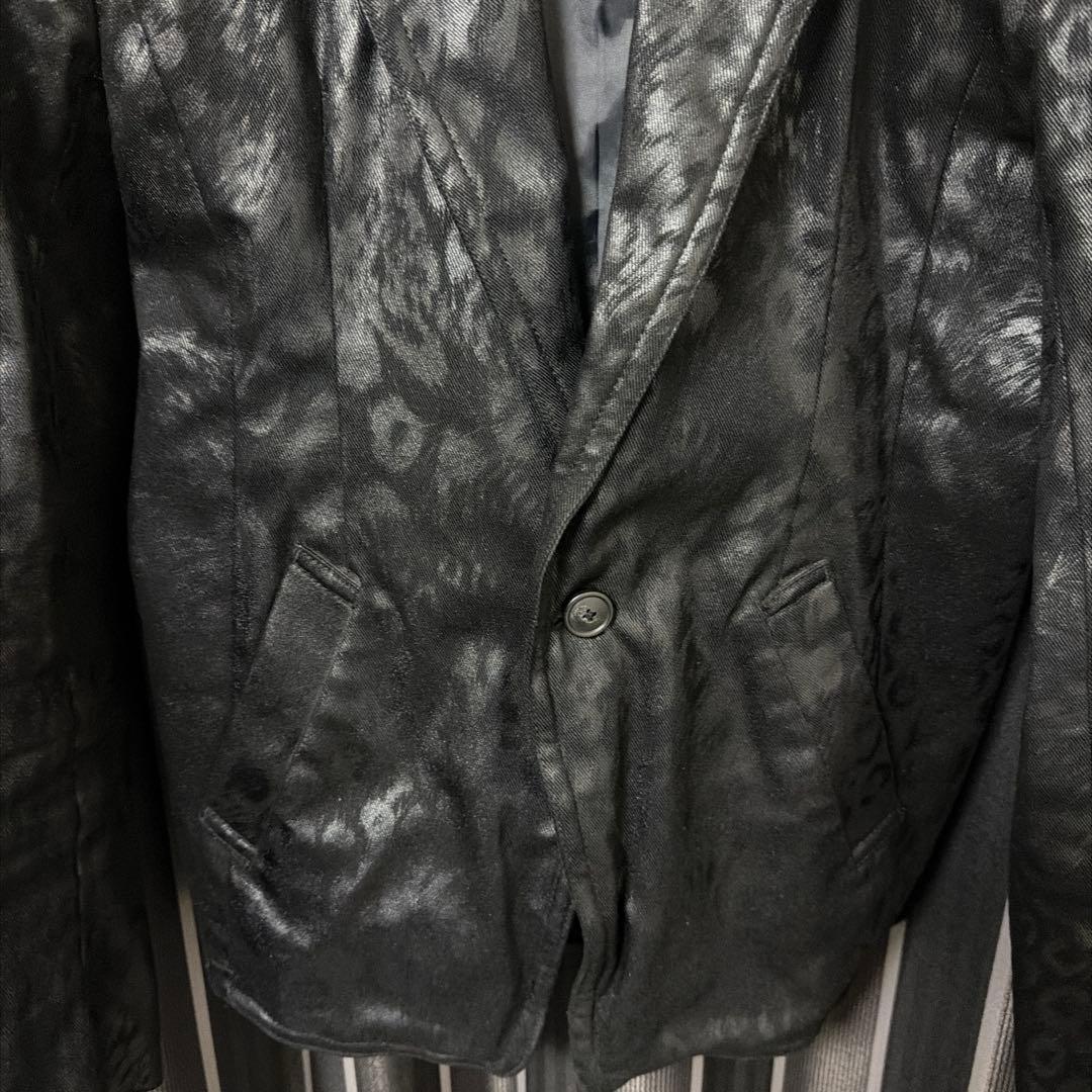 トルネードマート　レオパードコーティング加工ジャケット