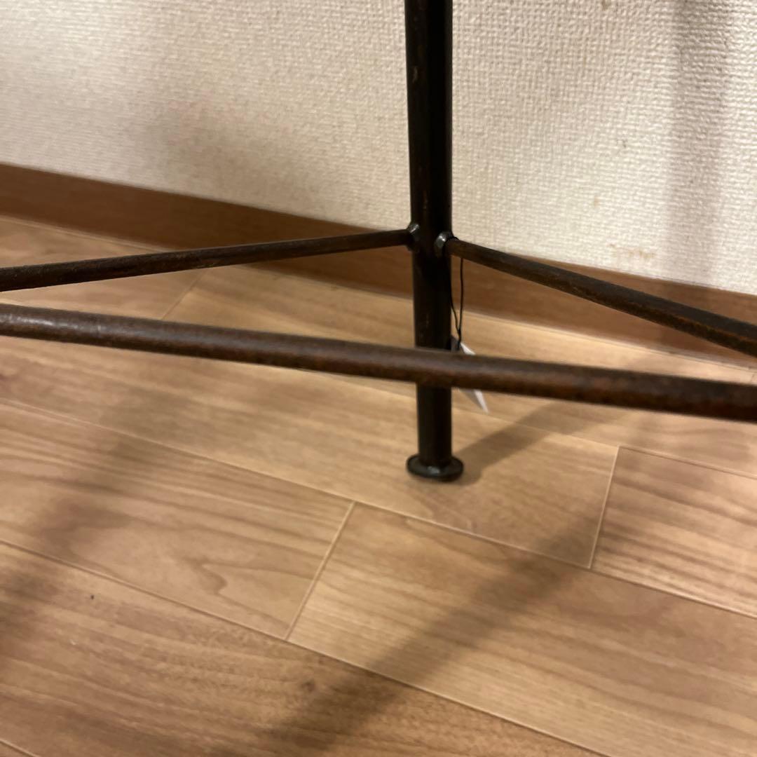 【タグつき】ヴィンテージ スツール　Wood×Iron Stool