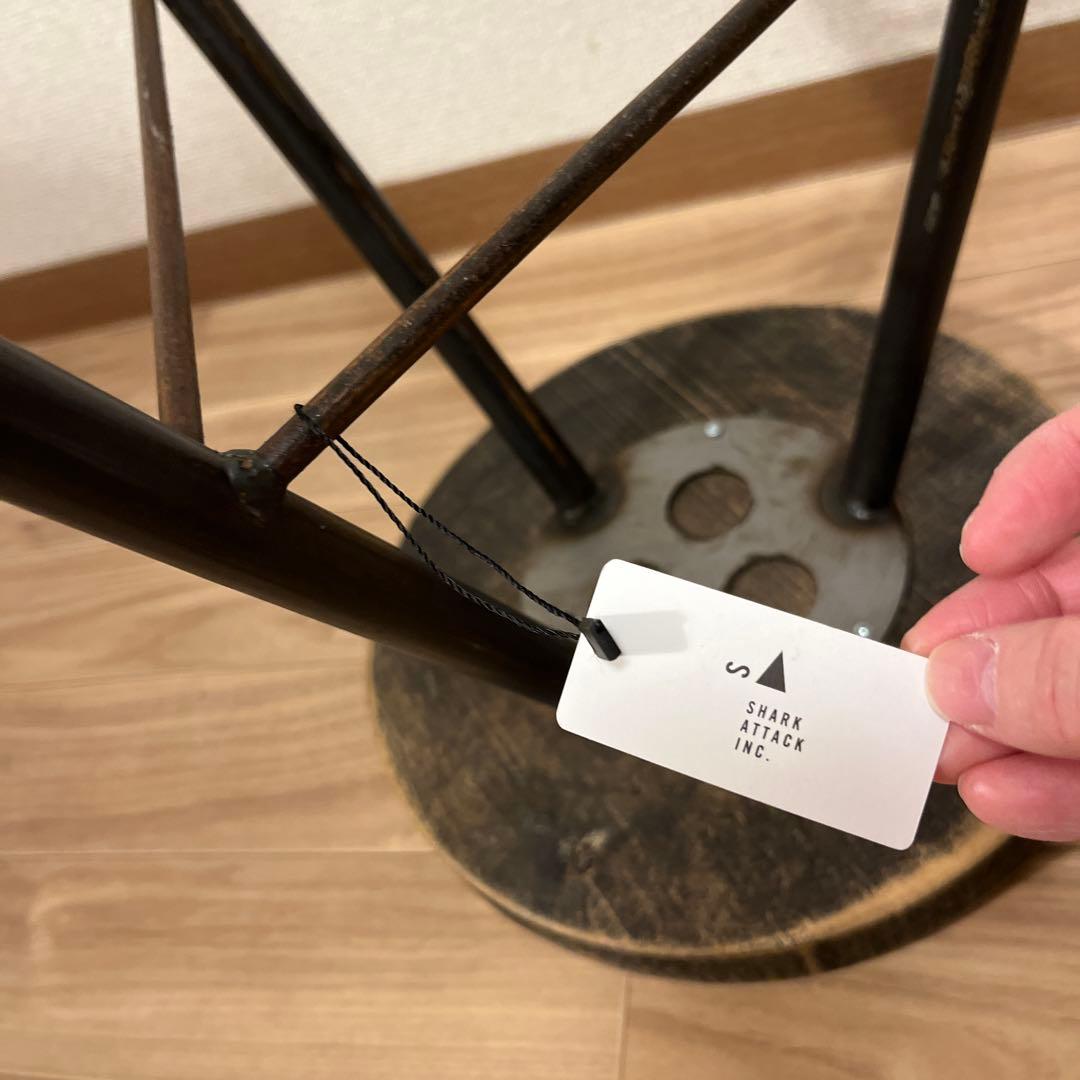 【タグつき】ヴィンテージ スツール　Wood×Iron Stool