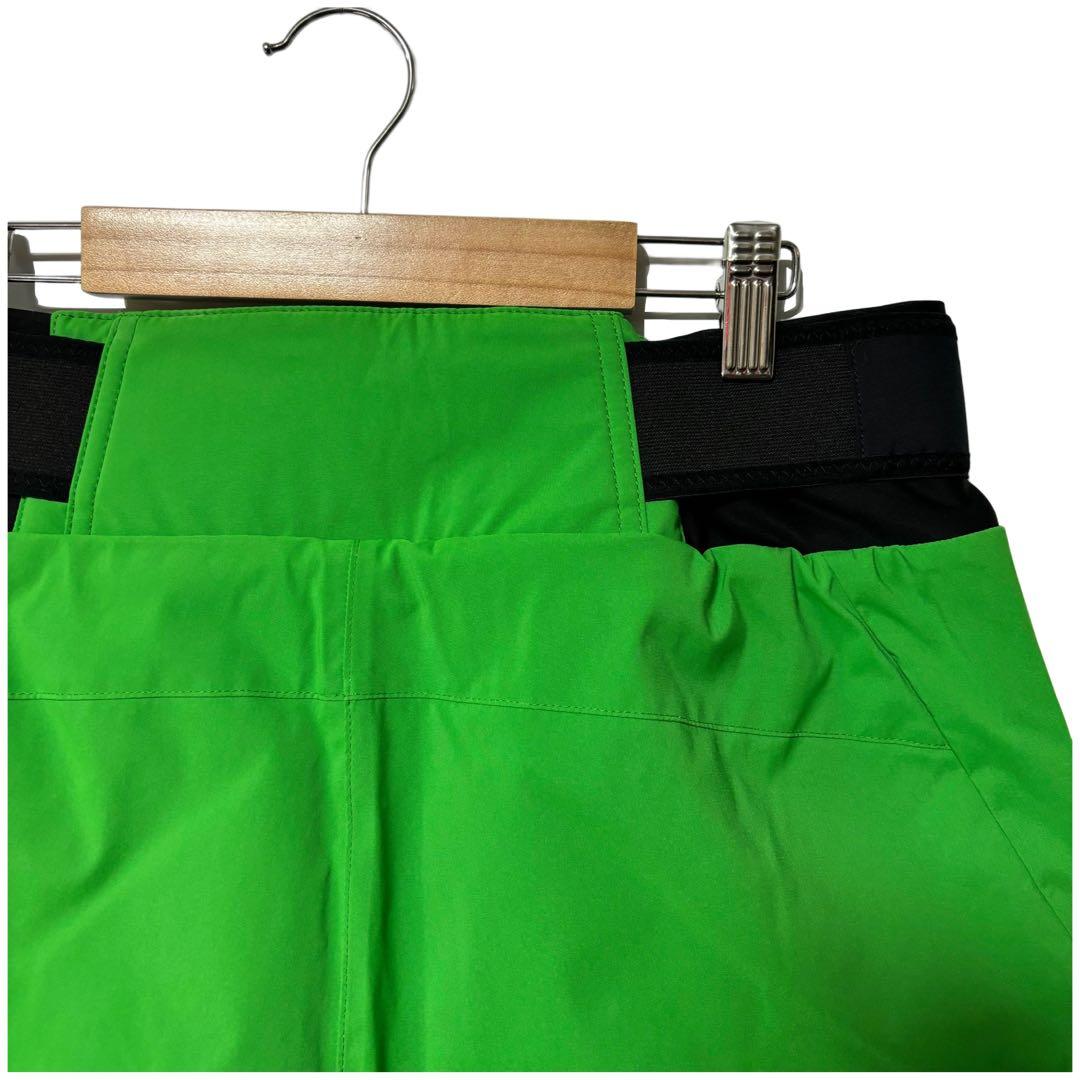 新品 ゴールドウィン G-ソリッド カラー ワイドパンツ ブライトグリーン XS