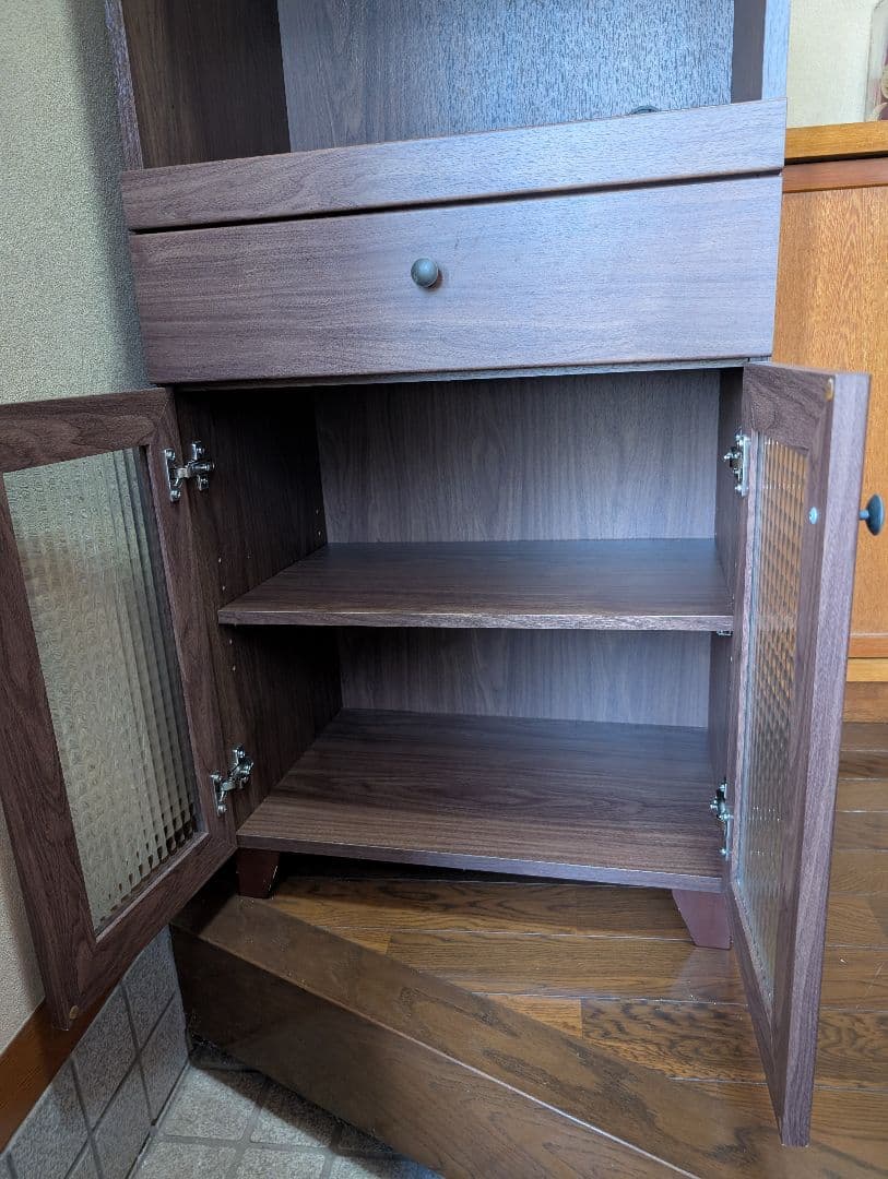 ニトリ レンジ台 ショコレアRE12060 ミドルブラウン 送料込み&完成品