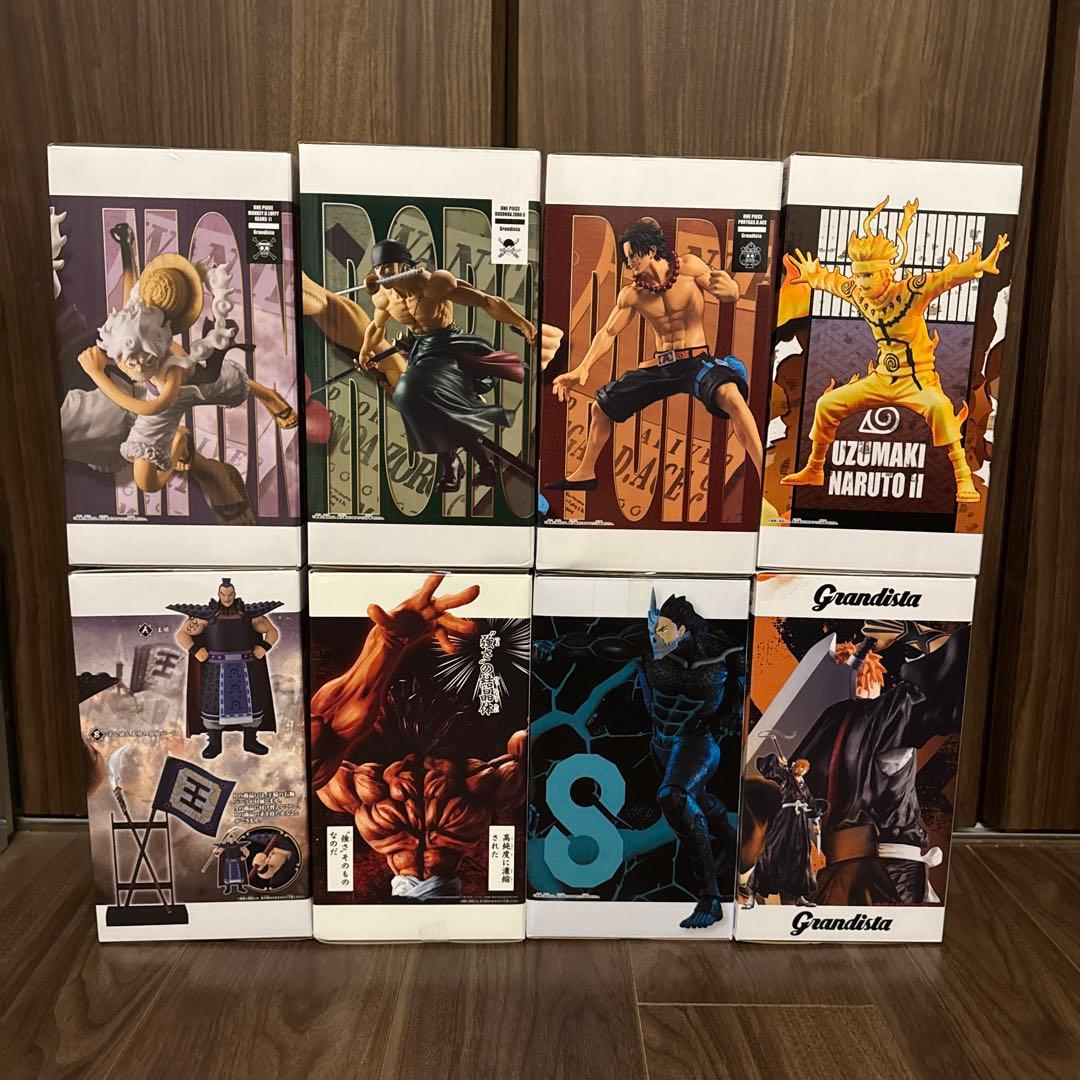 フィギュア　Grandista 8体セット ワンピース/ナルト/怪獣8号/刃牙他