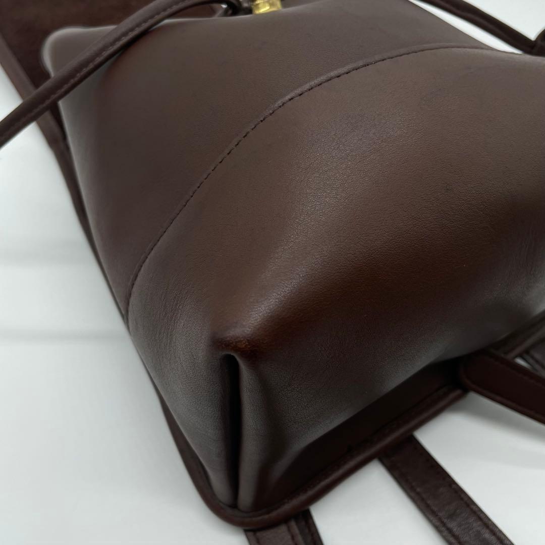 オールドコーチ　バックパック　リュック 9960ダークブラウン　レザー　良品