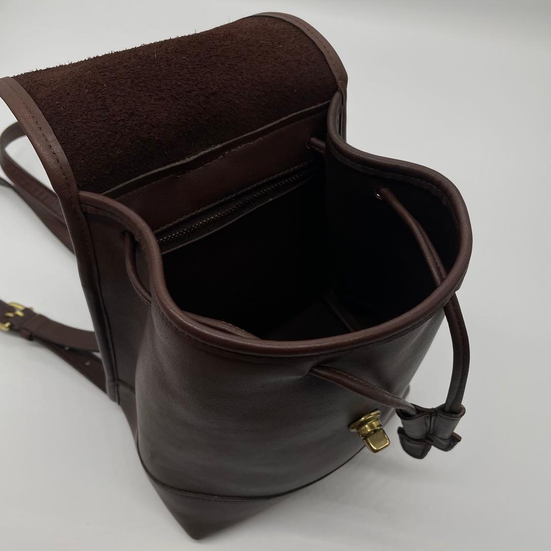 オールドコーチ　バックパック　リュック 9960ダークブラウン　レザー　良品