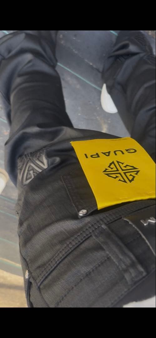 GUAPI ブラックブーツカットデニム タグ付き size 34-全国配送料無料