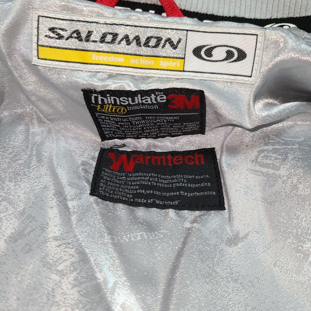 ✨️希少 貴重✨️サロモン スキーウェア パンツ ベスト 3点 L 赤 白