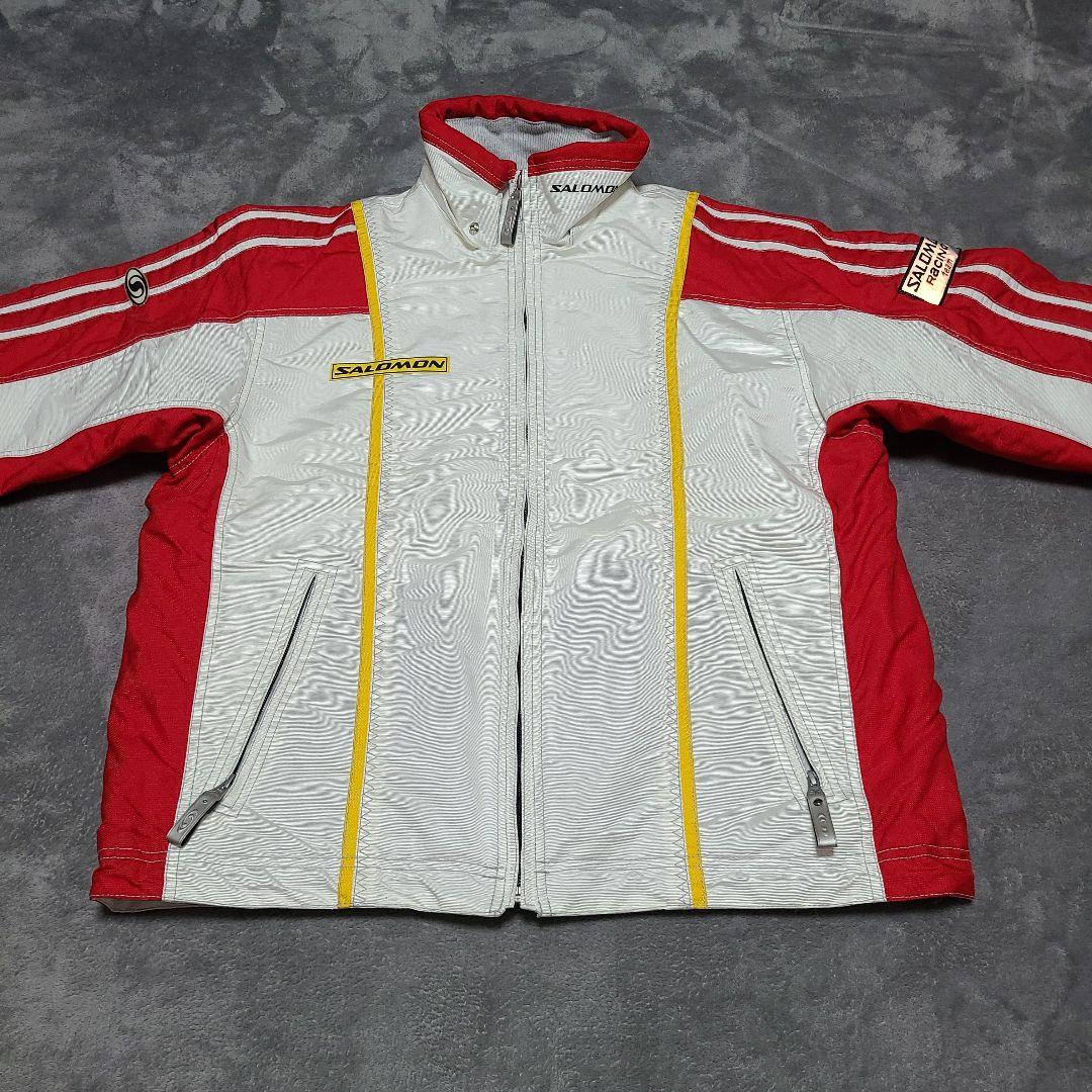 ✨️希少 貴重✨️サロモン スキーウェア パンツ ベスト 3点 L 赤 白
