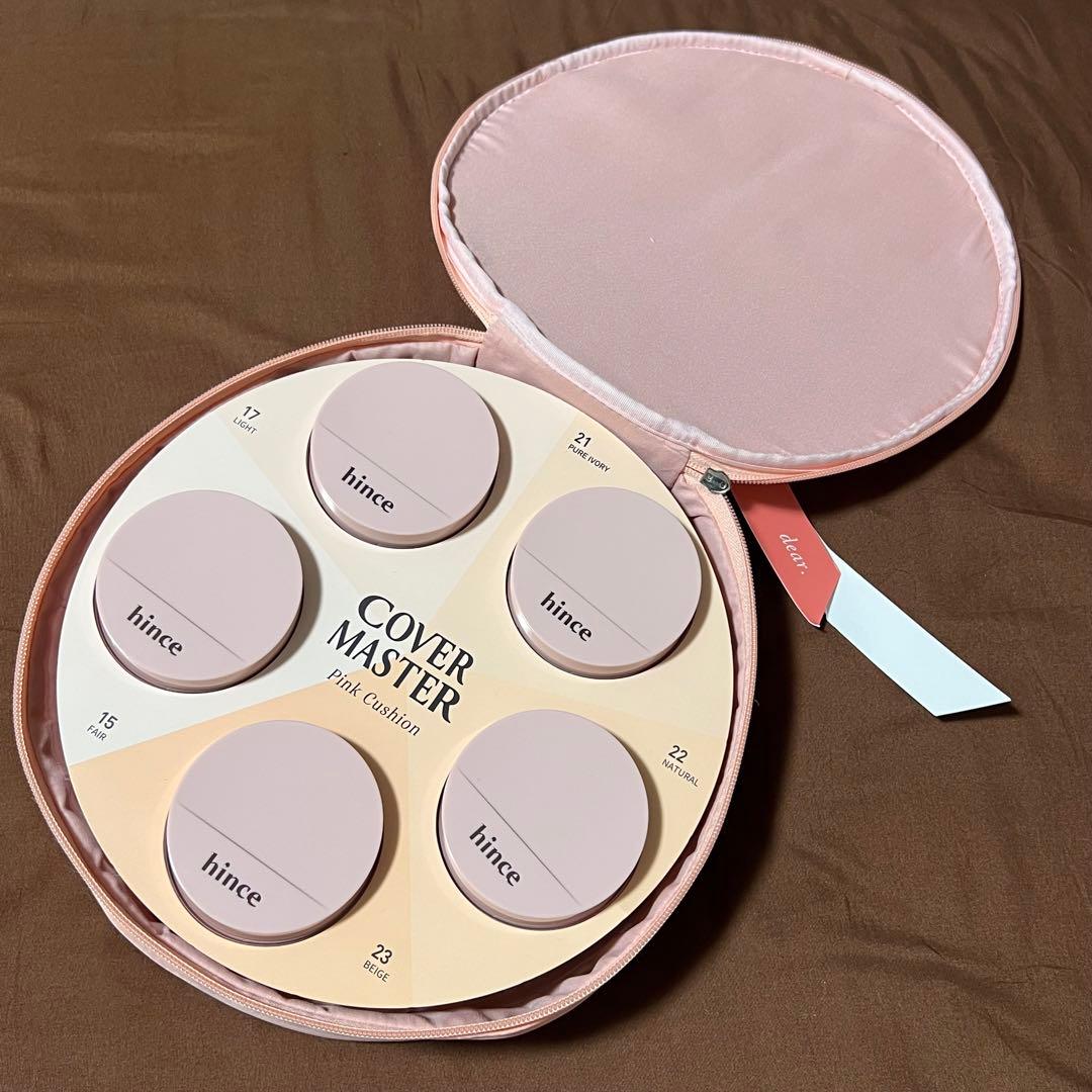 新品未使用 hince ヒンス カバーマスターピンククッション 全色＋ボックス