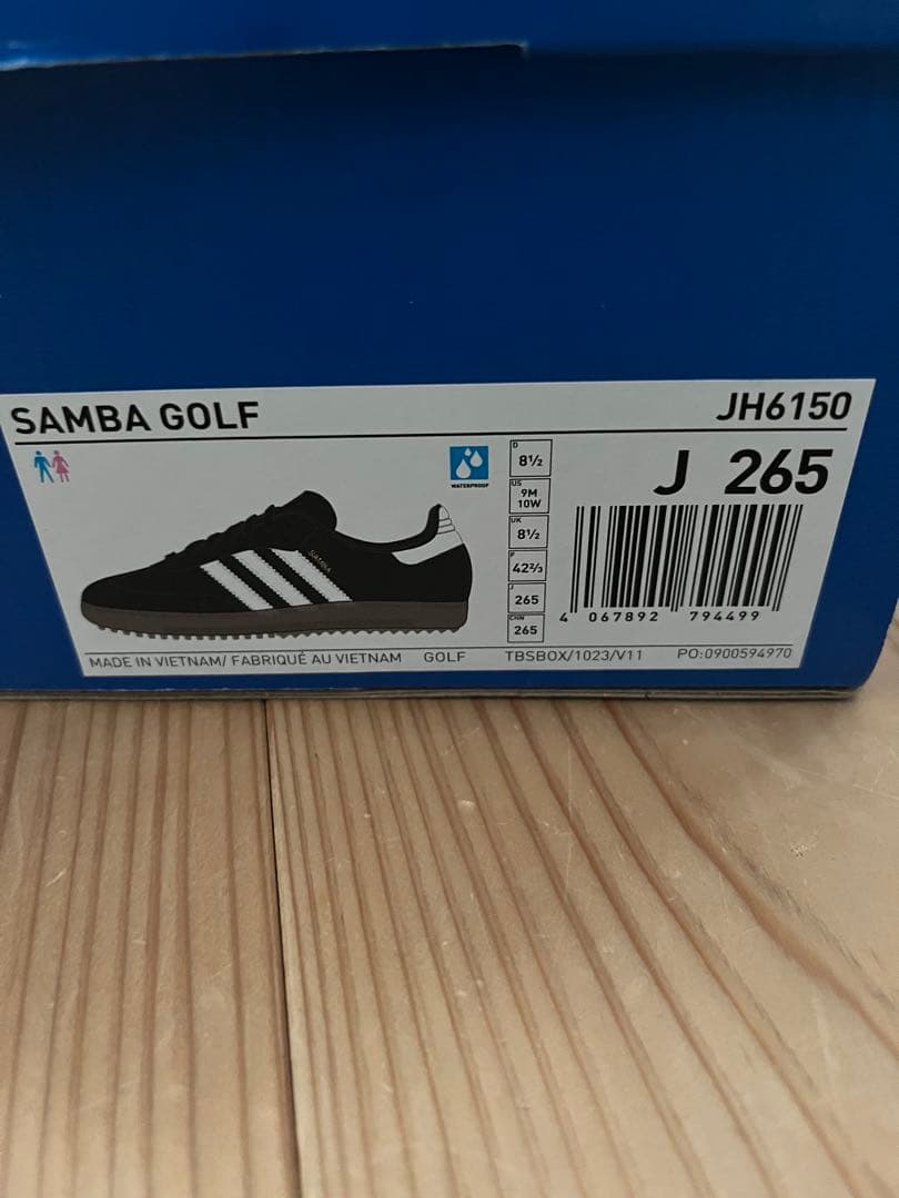 adidas ゴルフシューズ サンバ ブラック