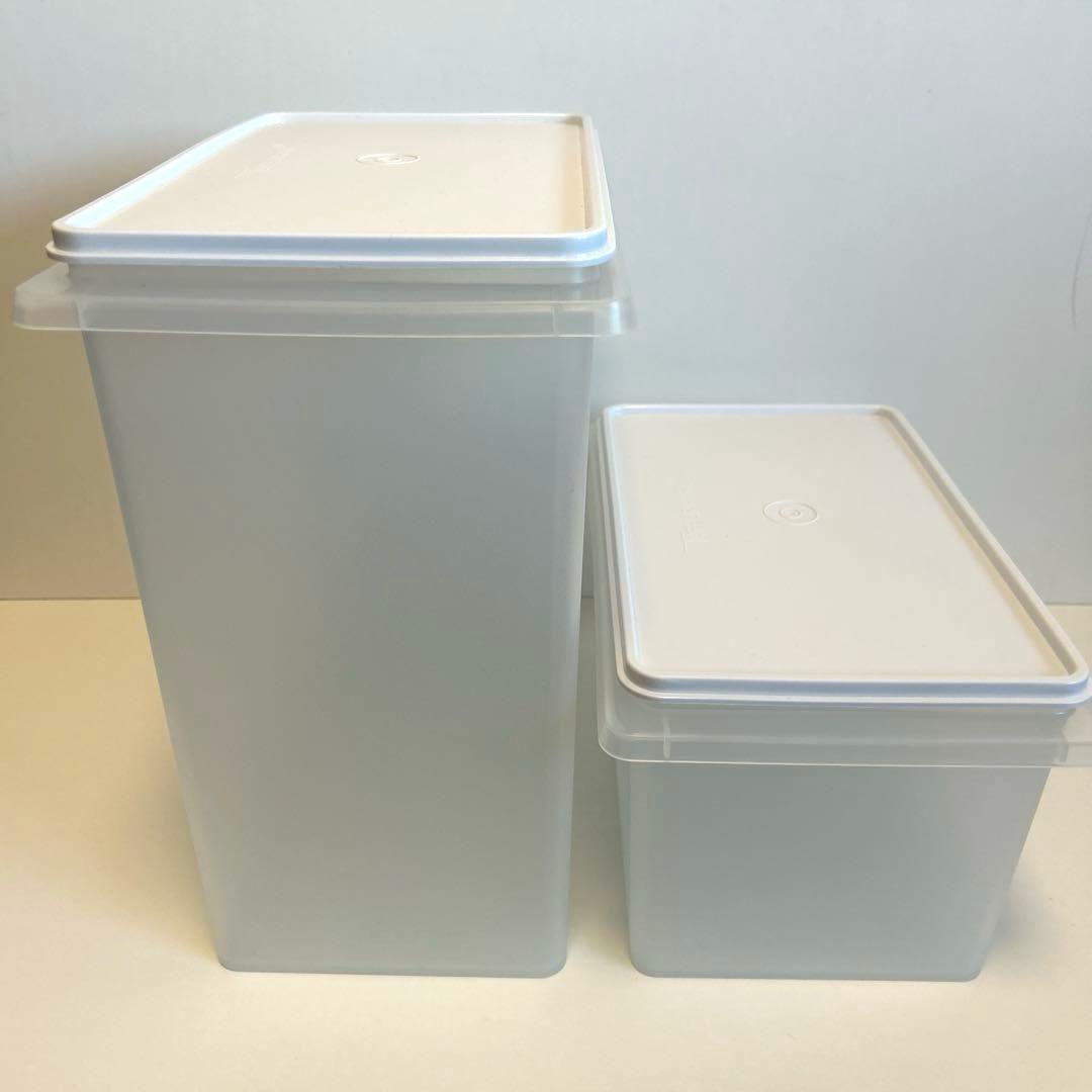 【未使用品】タッパーウェア　10キロキーパー　5キロキーパー　ハンドル付き