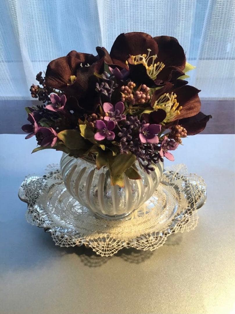 ざっきー、英国アンテイークTea pot と S .プレートの小トレイ