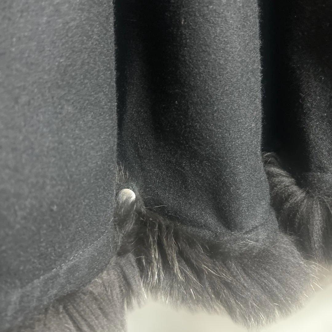 saga furs カシミヤ ブルーフォックス ケープ ポンチョ