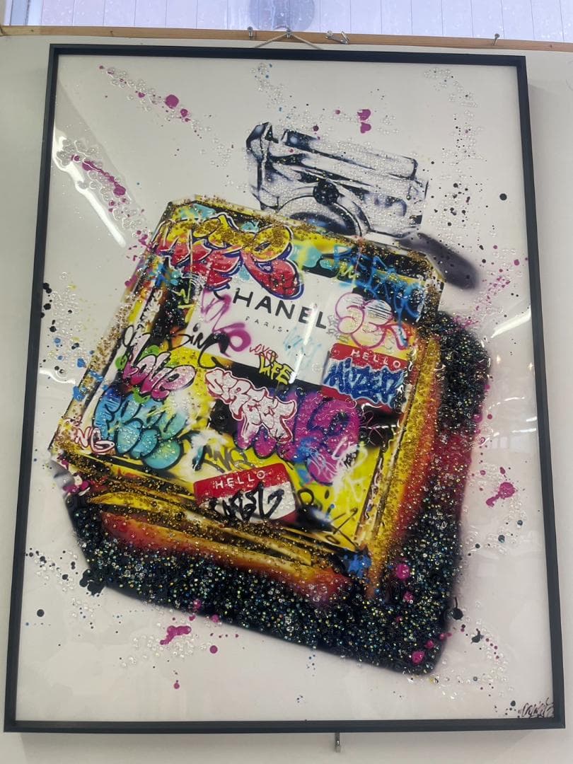 水晶絵　アートパネル　CHANEL　アート　絵画　ポスター　シャネル　絵　香水