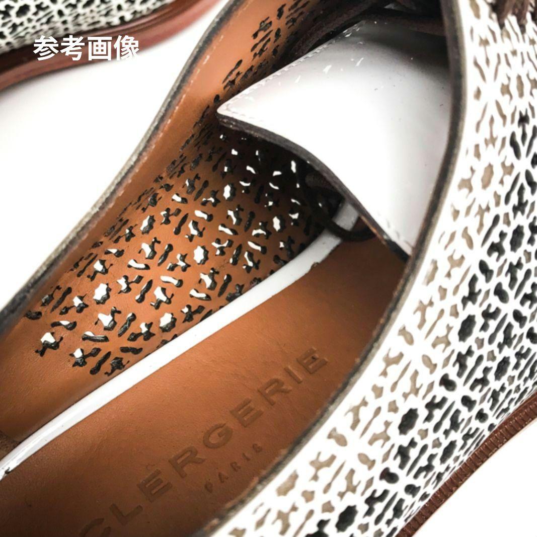 希少モデル【極美品】ロベールクレジュリー カットワークレースアップレザーシューズ