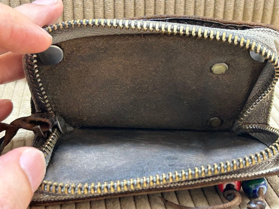 レア ダブルアールエル RRL 90s レザーキーケース コインケース カード