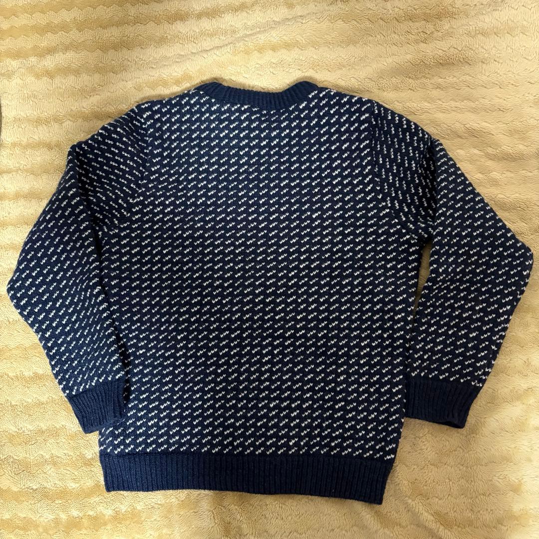 L.L.Bean バーズアイニット セーター S ネイビー