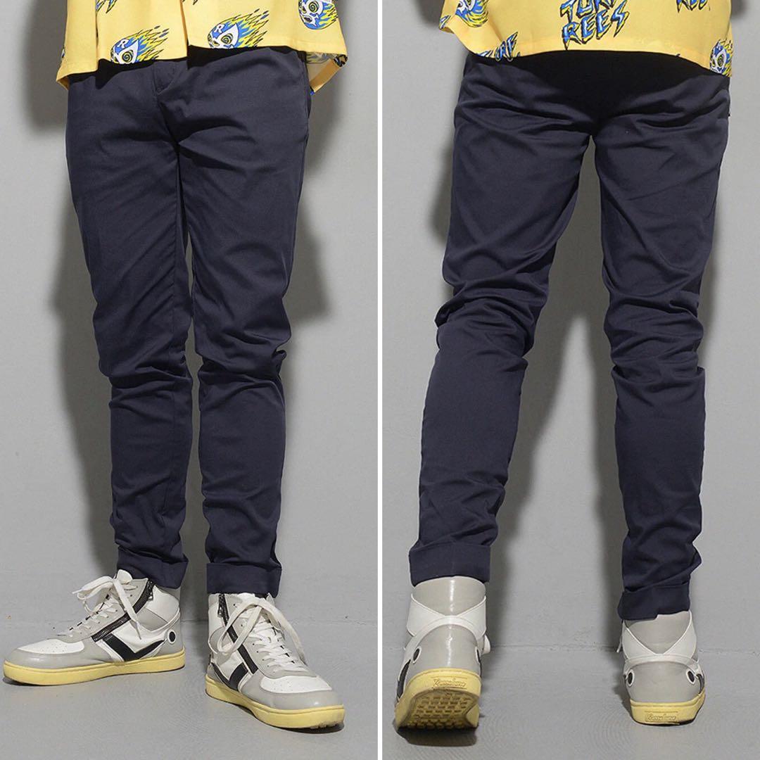 ラッセルノ ゴルフ ドライ ワーク スラックス ロングパンツ ネイビー XL 6