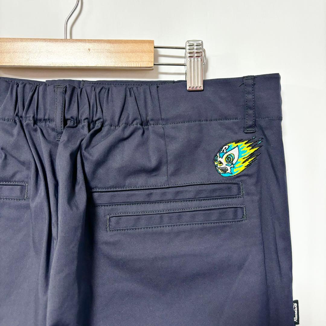 ラッセルノ ゴルフ ドライ ワーク スラックス ロングパンツ ネイビー XL 6