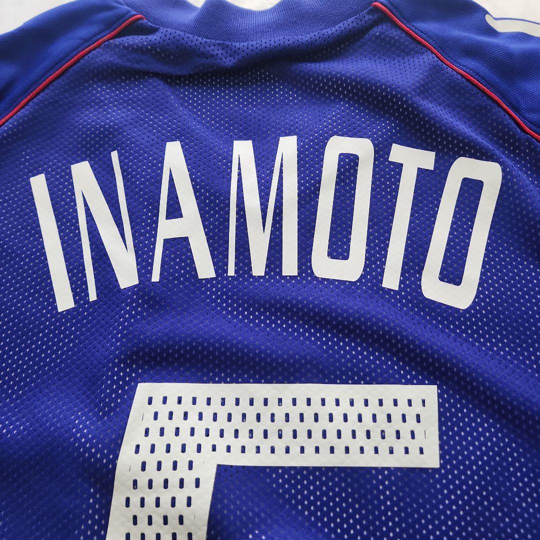 2002日韓W杯 日本代表マッチデイユニフォーム 稲本潤一 5 新品タグ 収納袋