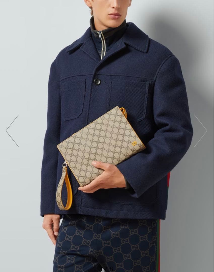 GUCCI GGパターン ポーチ 約25cm