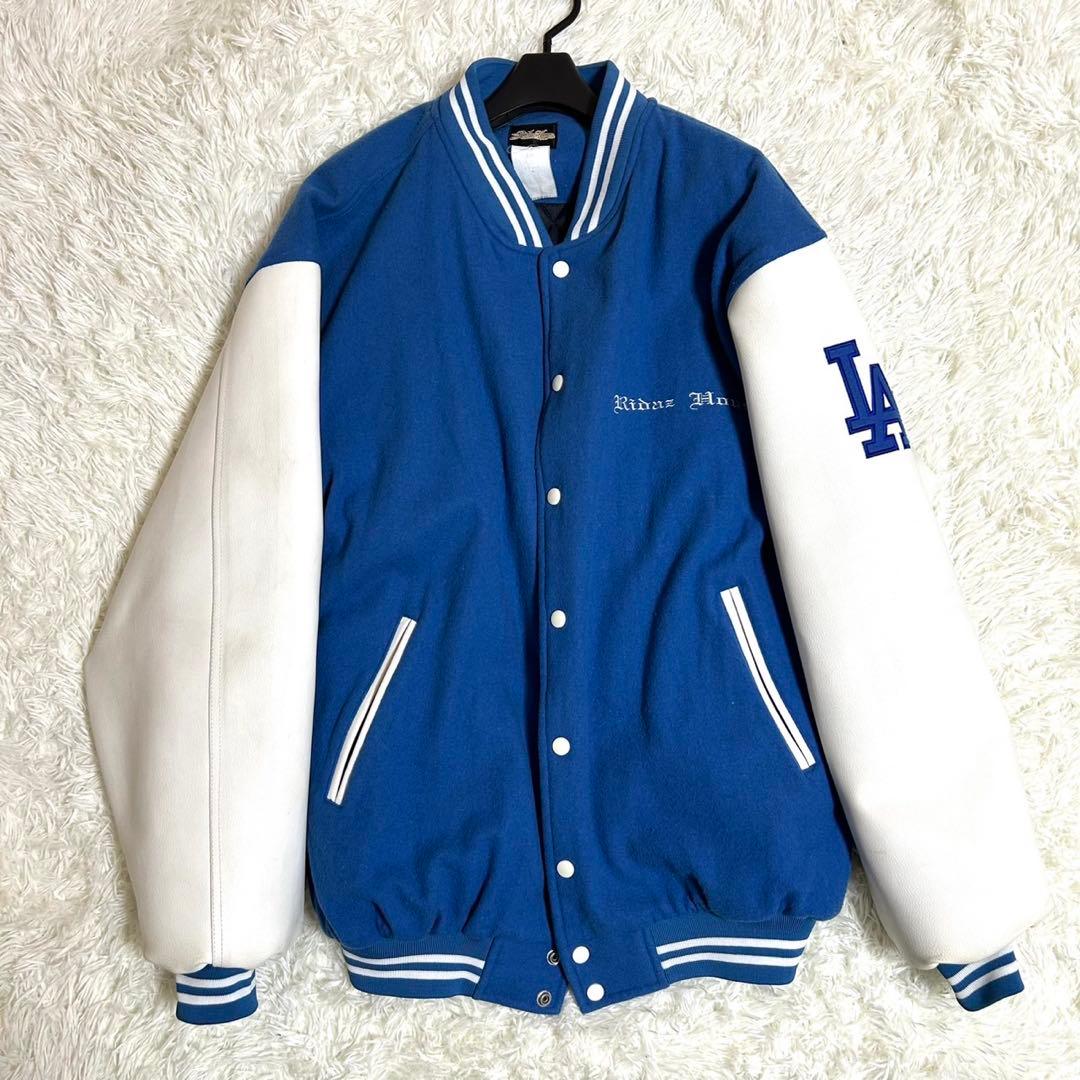 最終値下げ！ ドジャース スタジャン ridaz house 袖レザー 刺繍