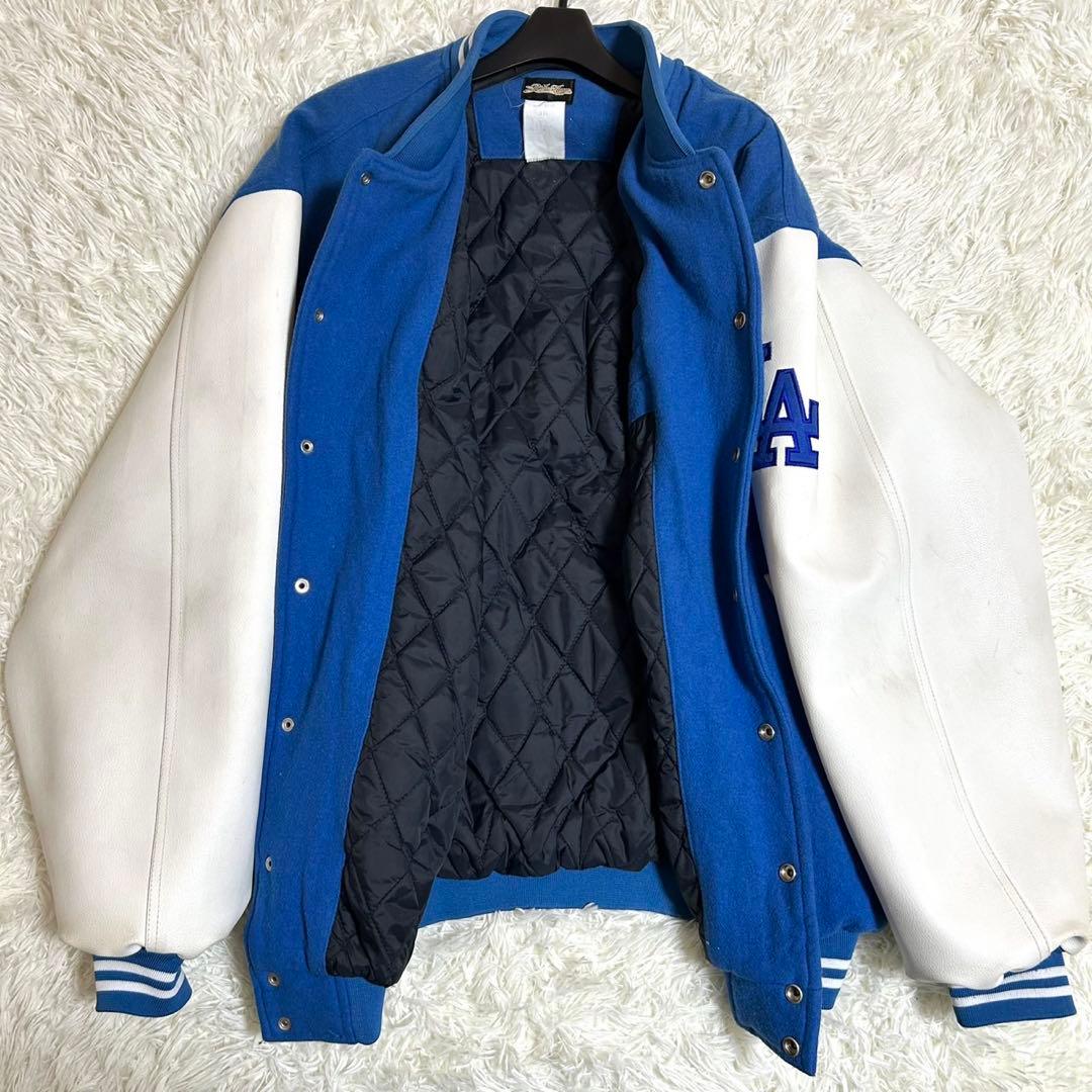 最終値下げ！ ドジャース スタジャン ridaz house 袖レザー 刺繍