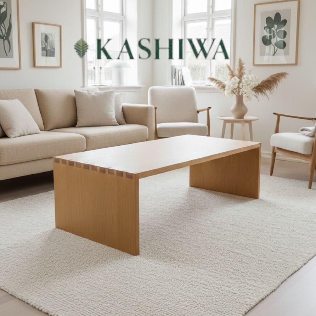 美品 柏木工 ローテーブル センターテーブル オーク 無垢材 - メルカリ