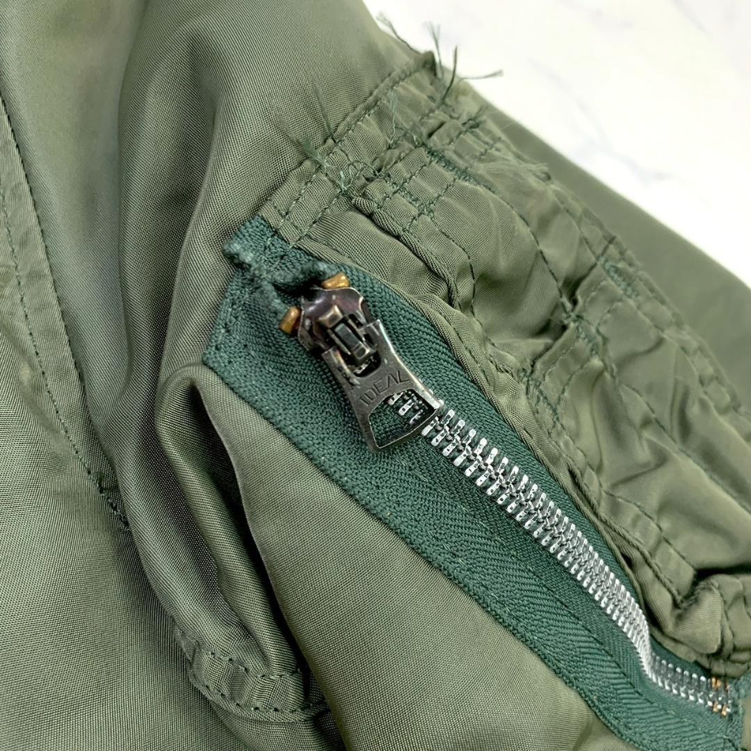 80s USA製 ALPHA MA-1 フライトジャケット S　D968