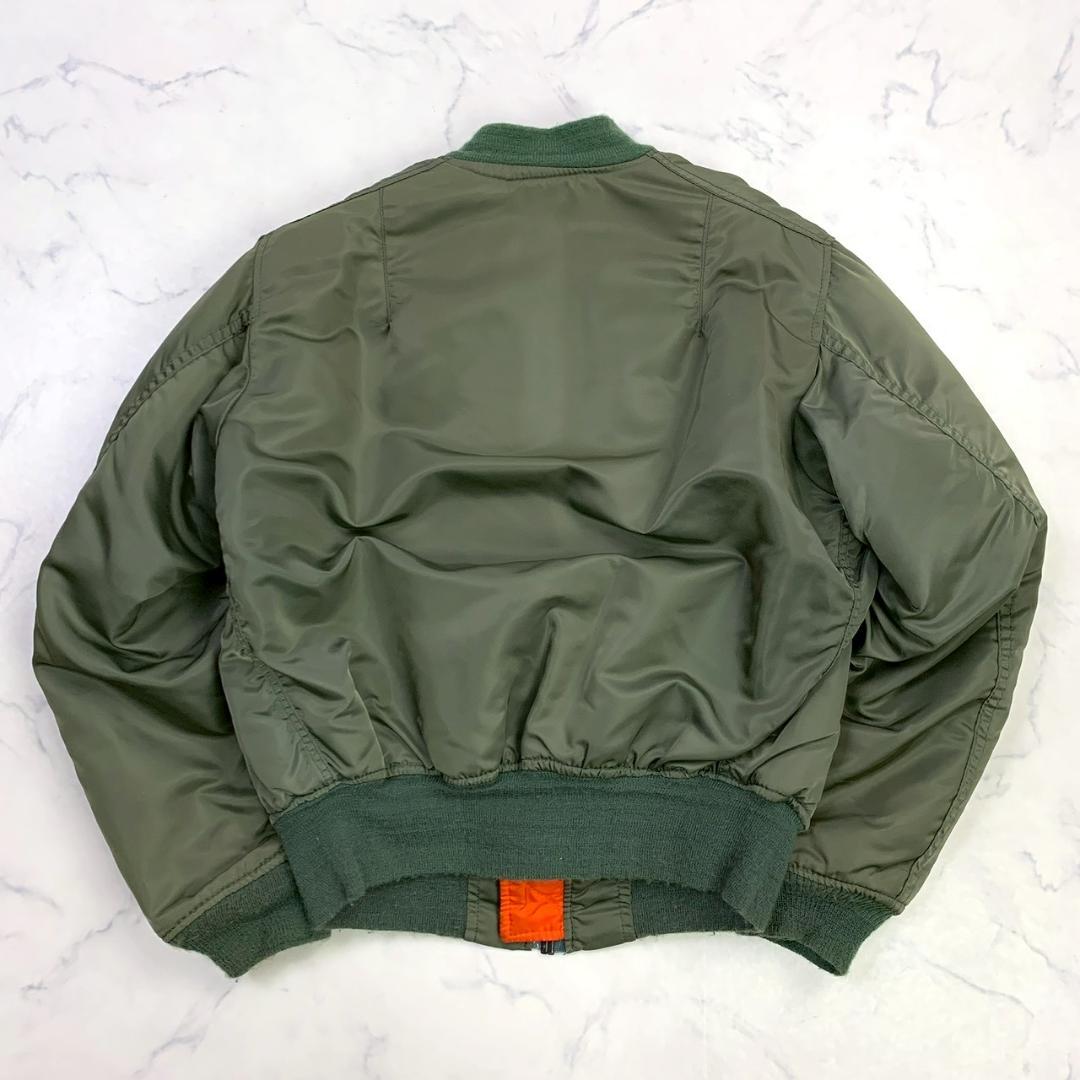 80s USA製 ALPHA MA-1 フライトジャケット S　D968