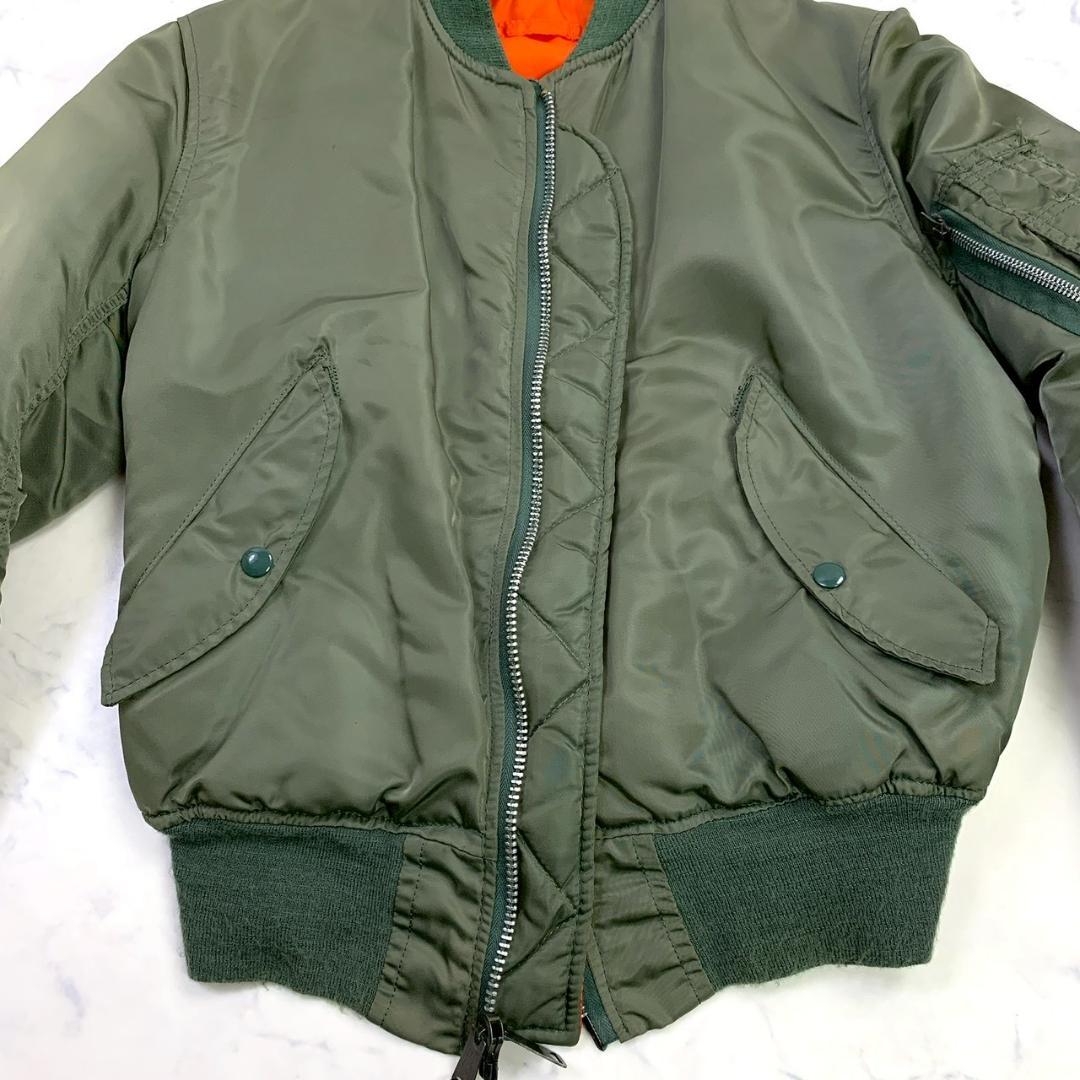 80s USA製 ALPHA MA-1 フライトジャケット S　D968