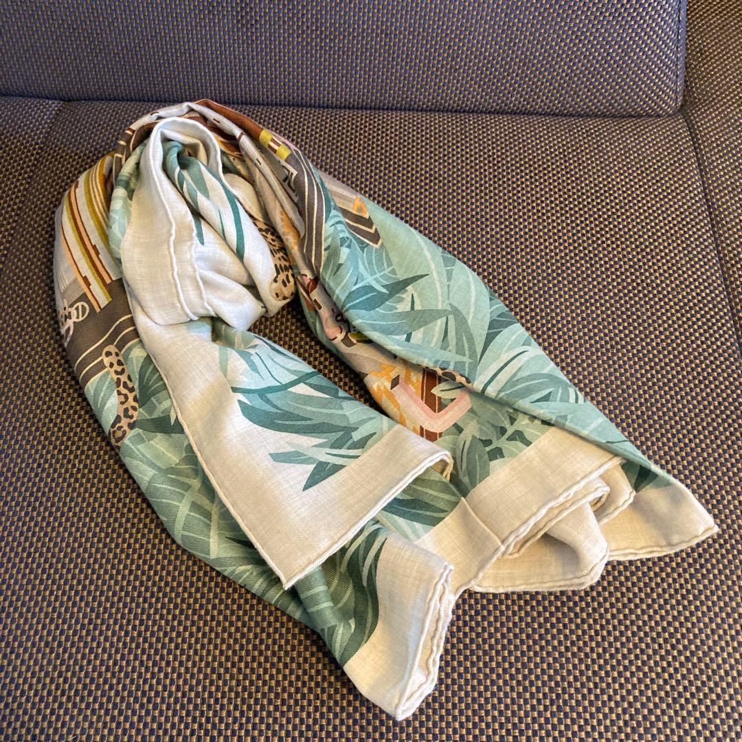 エルメスHERMES カレジェアン　12頭のレオパード