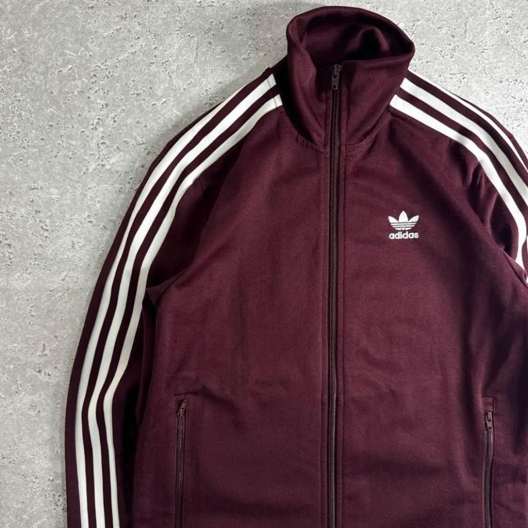 アディダス ベッケンバウアー トラックジャケット マルーン ワインレッド L