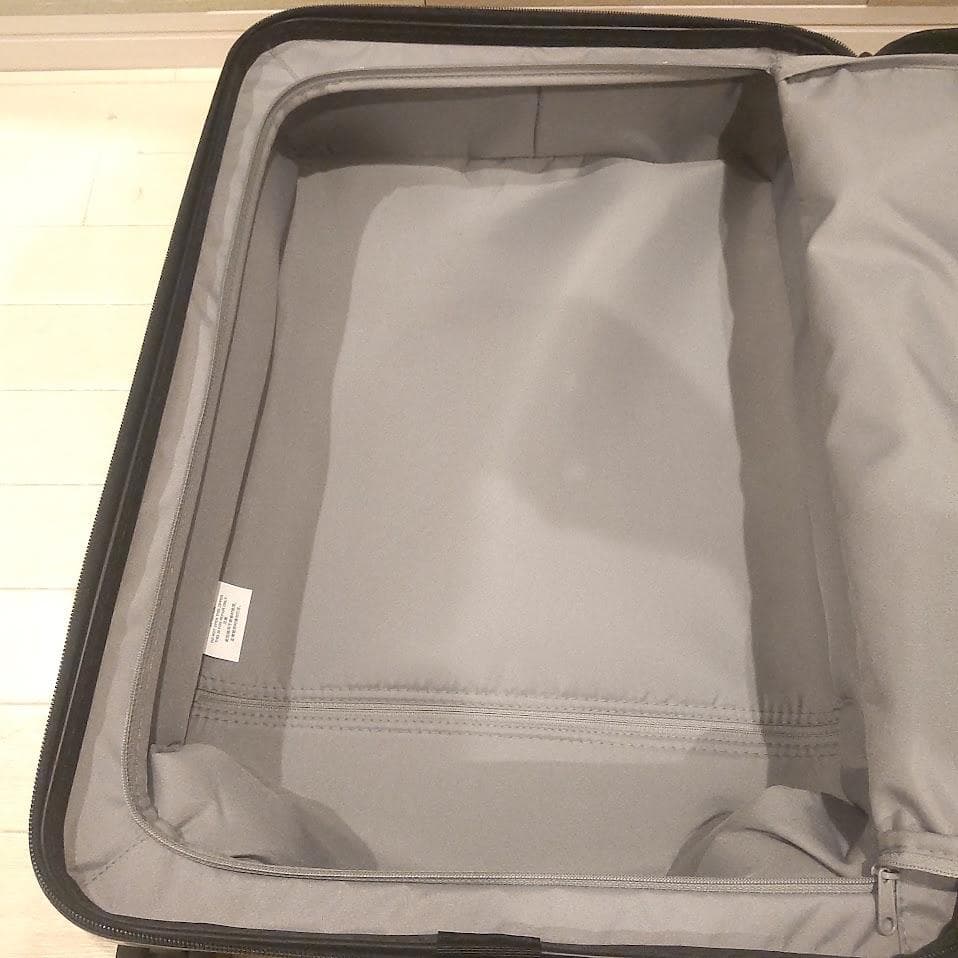 ★美品★ 無印良品 スーツケース35L ストッパー付 ネイビー 機内持ち込み可