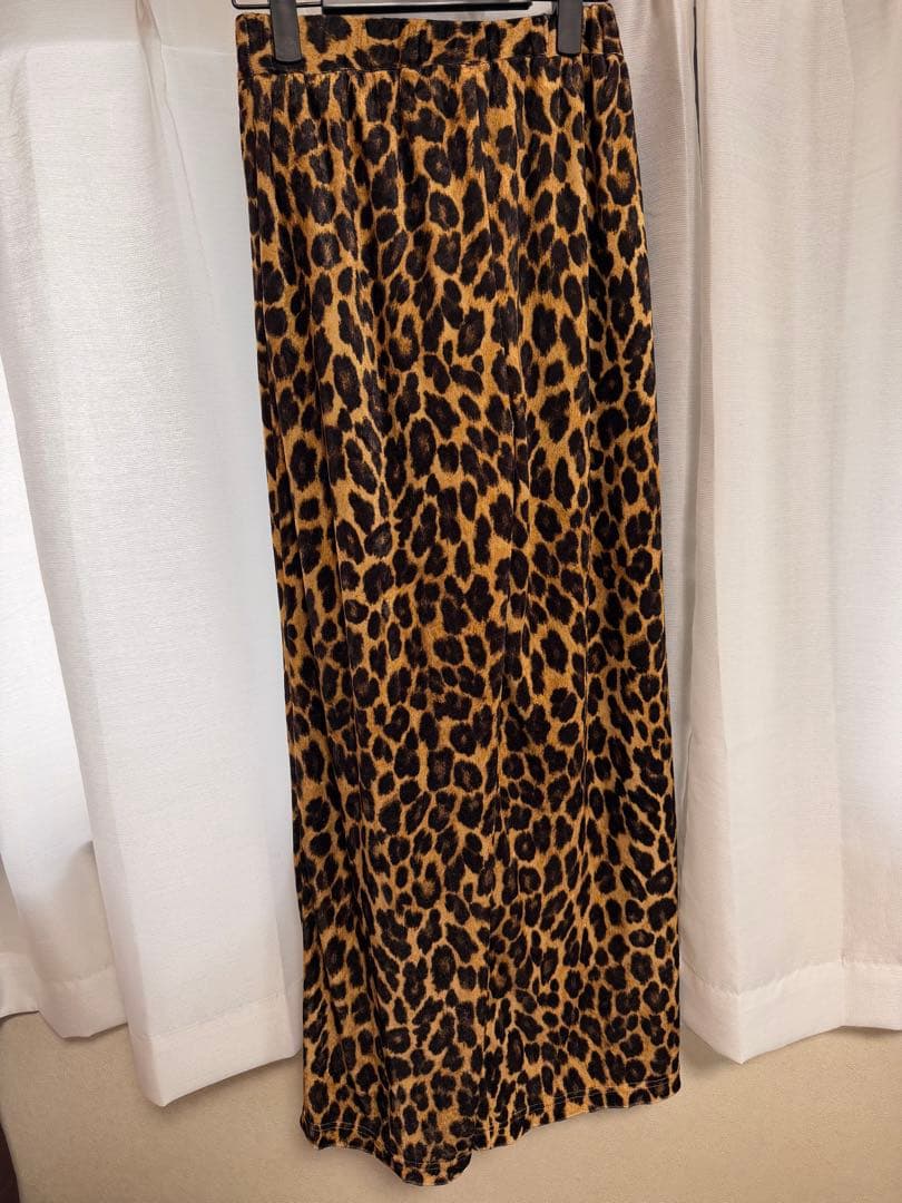 最安値 新品 L'Appartementレオパードベロアパンツ タグ付き