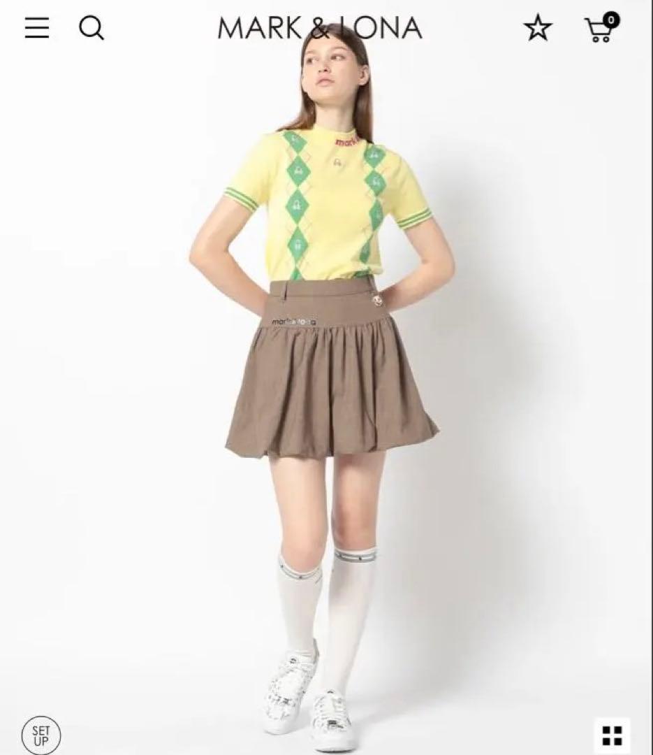 最新 MARK&LONAバルーンスカートMサイズ