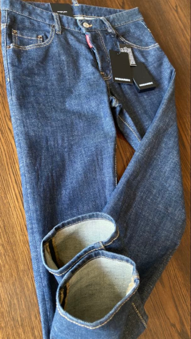 DSQUARED2新品タグ付SKATER JEAN ワンウォッシュブルー44