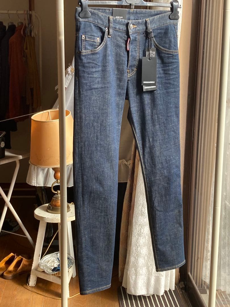 DSQUARED2新品タグ付SKATER JEAN ワンウォッシュブルー44