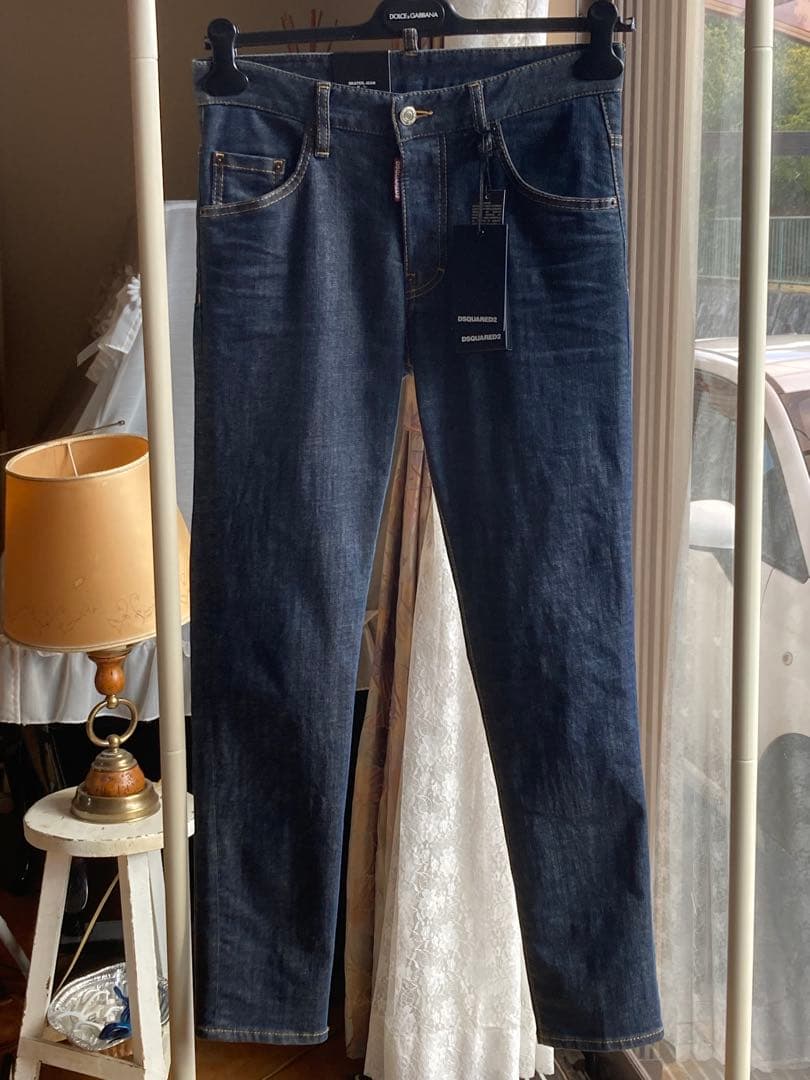 DSQUARED2新品タグ付SKATER JEAN ワンウォッシュブルー44