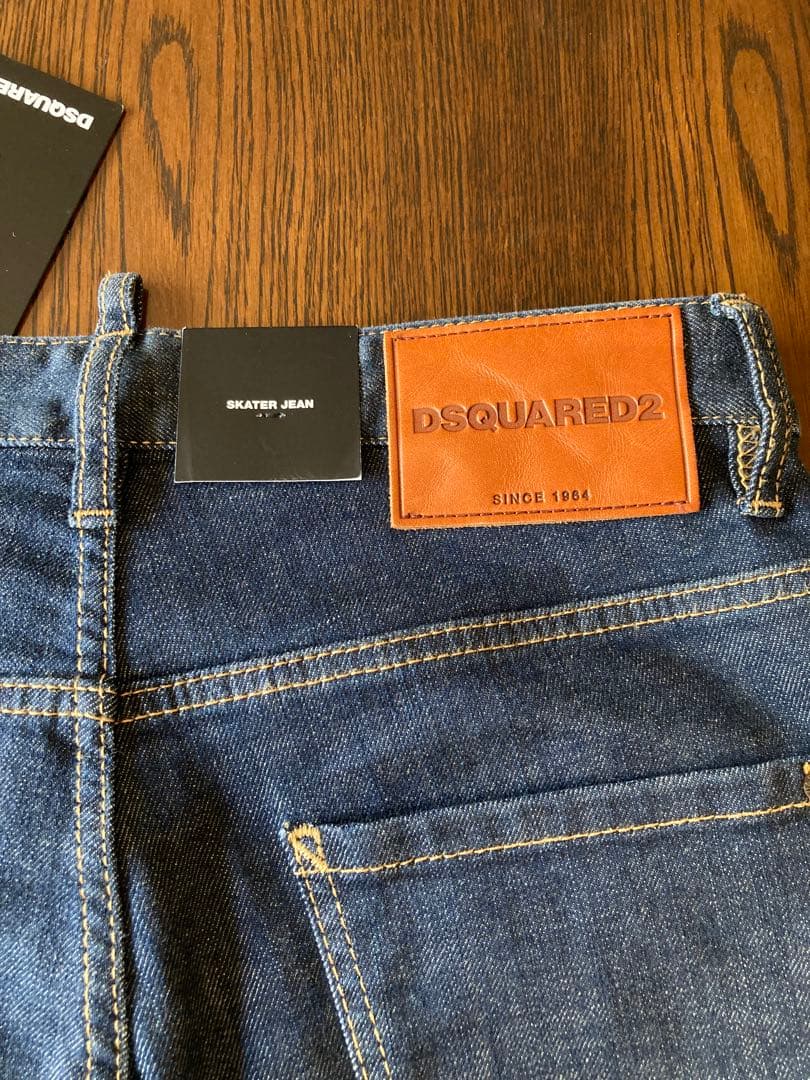 DSQUARED2新品タグ付SKATER JEAN ワンウォッシュブルー44