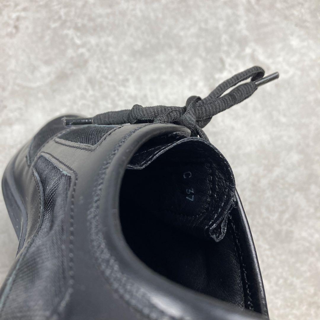 GUCCI グッチ　レザー　メッシュ　スニーカー　37 ブラック　BLACK