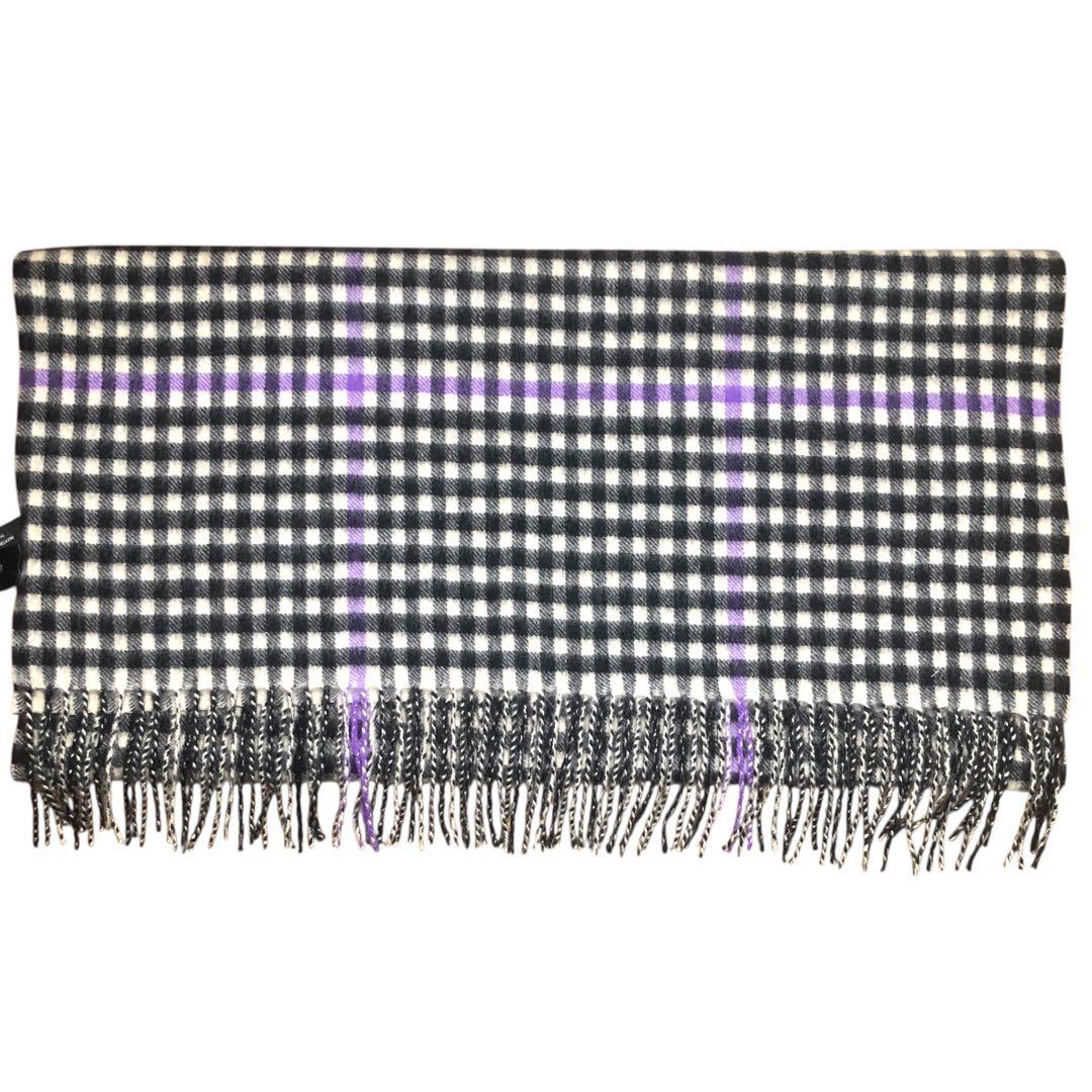 美品 グリーンレーベルリラクシング カシミア100% 大判ストール チェック