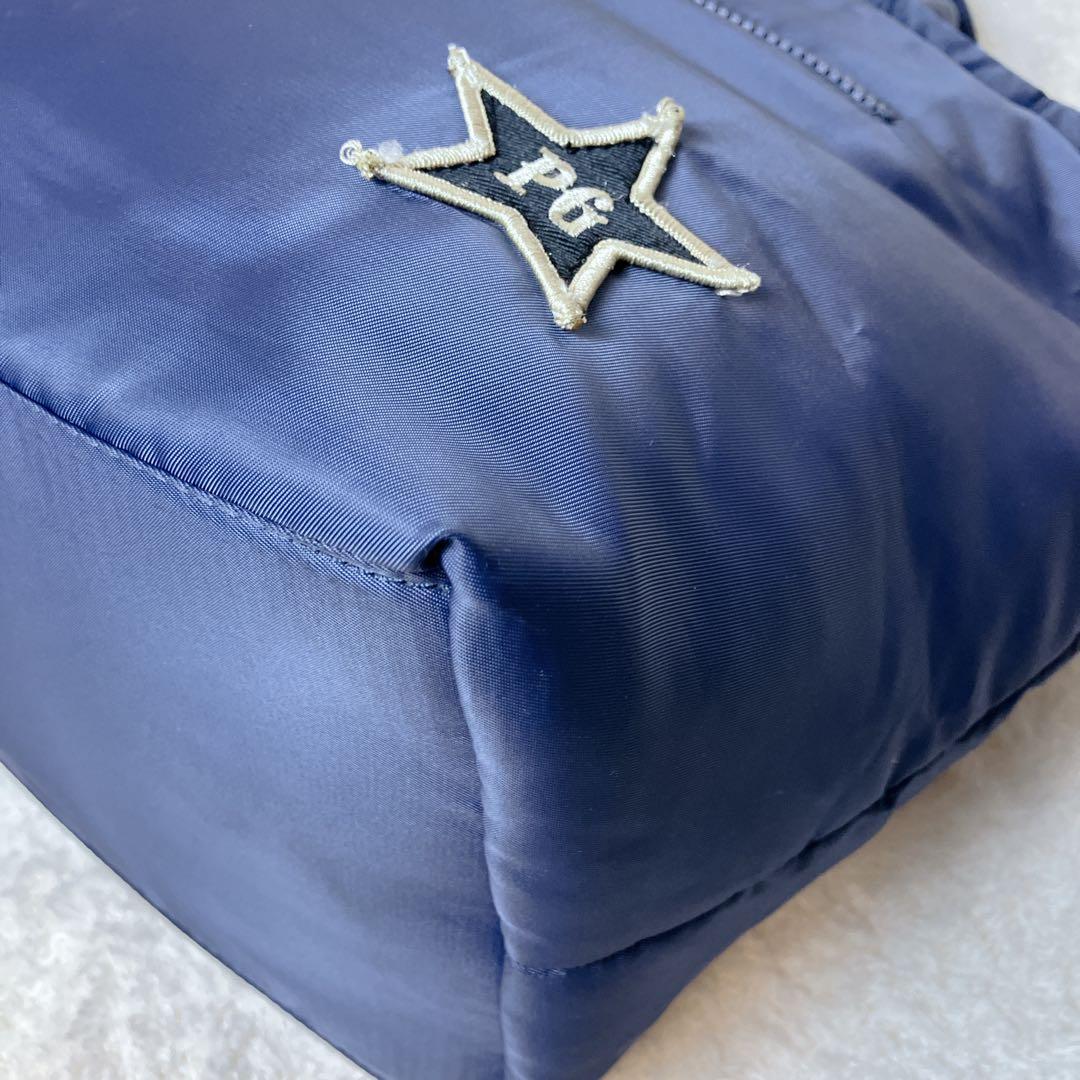 【極美品】パーリーゲイツ 2way ロッカーバッグ ワッペン ゴルフ ネイビー