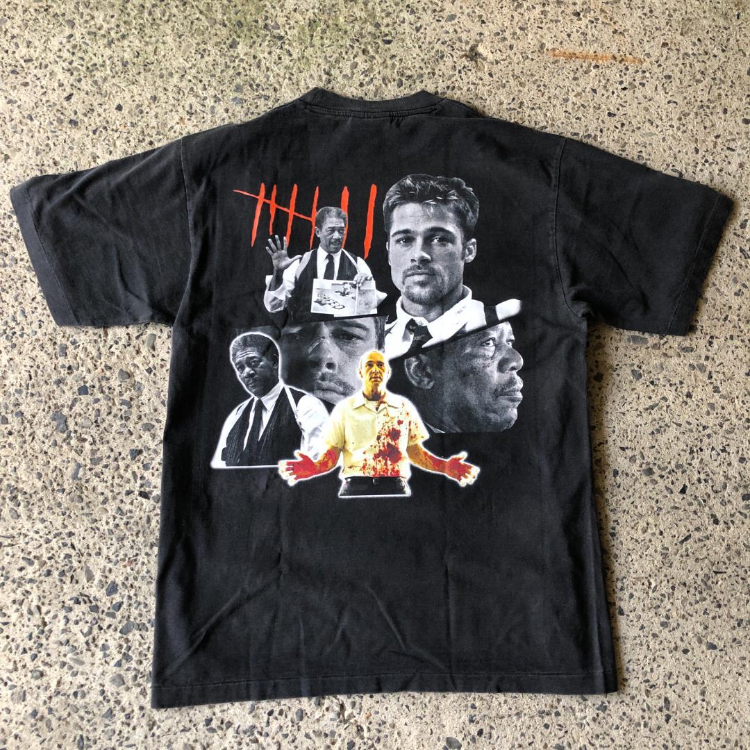 Tシャツ seven セブン ブラピ ブラッドピット 映画 ブラック